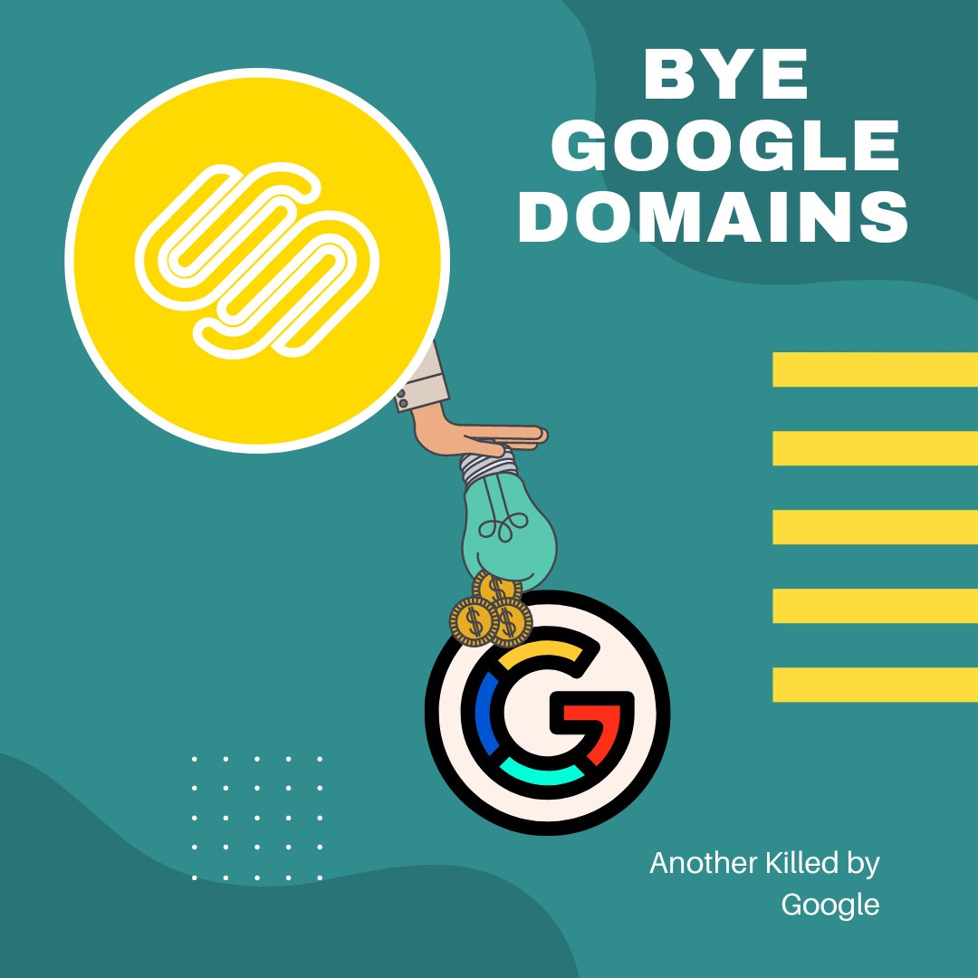 Do you use Google Domains?
@squarespace announced it'll purchase Google Domains registrations and customer accounts (see link for details). @Google claims that