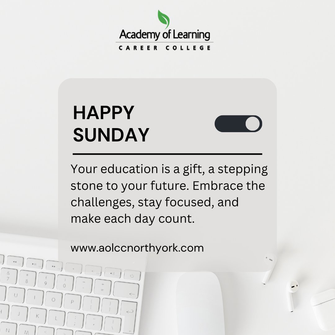 Embrace the challenges, stay focused, and make each day count! Planning a successful career?

Contact us:
🏛️ aolccnorthyork.com/contact-us/

#ontario #canada #brampton #toronto #studentslife #EducationIsAGift #EmbraceTheChallenges #StayFocused #MakeEachDayCount #FutureSuccess