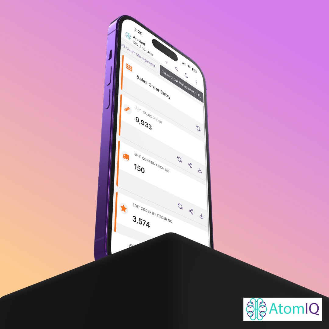 A prominent global manufacturing company has recently integrated the <a href="/AtomIQUS/">AtomIQ</a> Mobility solution into their operations. This will empower their field users with delivery apps on iOS, enabling them to efficiently manage orders in real-time. Contact us to learn more.