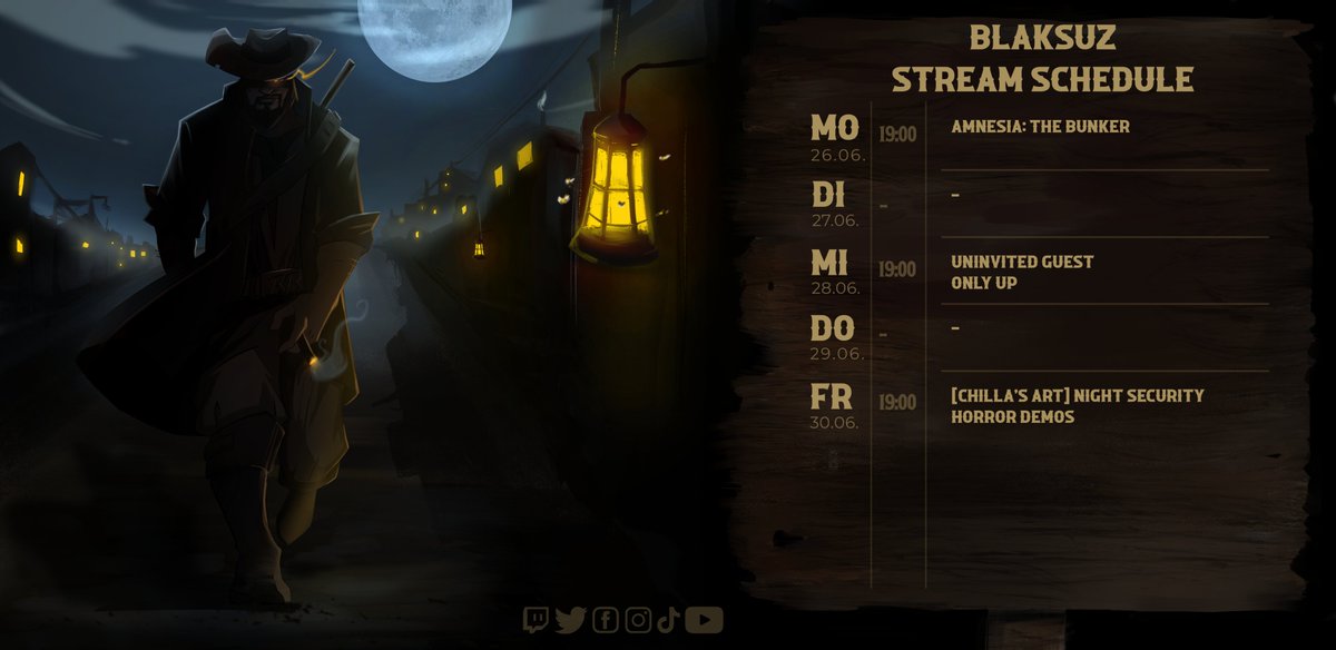 Blaksuzz's tweet photo. Servus Bras! Die kommende Woche erwartet euch das volle Horror Programm bei uns! Schaltet ein und seid dabei!
https://t.co/Bdw9Huuytz

#Blaksuz #streamer #streaming #stream #twitch #twitchstreamer #TwitchDE #StreamDE #twitchtv #horror #HorrorGames https://t.co/OJW9z66cd2