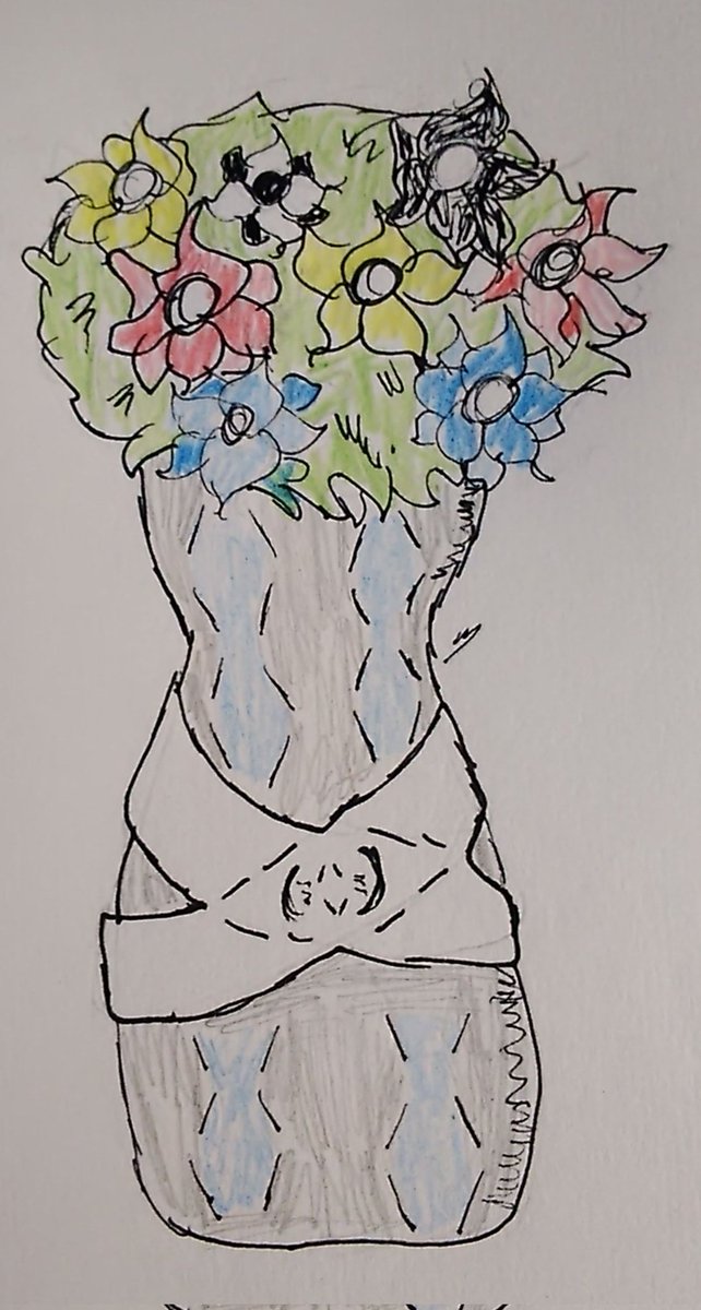 DeityFlower's tweet photo. #PRIDEUNE
#PRIDELITTLECHOCOLATE
@ArtDominika 

Day 25 - Queer! 

#artmoots #artmoot #artmutuals #traditionalart #LGBTQ #LGBTQI #LGBTQIA #LGBTQIAplus #queer #flowerart #flowerdrawing https://t.co/UrbdiAY72o
