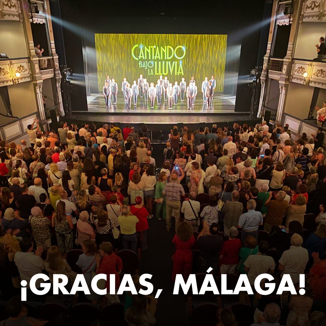 ¡MUCHAS GRACIAS MÁLAGA!

Esperamos que hayáis disfrutado de <a href="/CantandoMusical/">Cantado bajo la lluvia - El Musical</a> 💛

👉 Próxima parada: Córdoba.

#CantandoElMusical #CantandoBajoLaLluvia