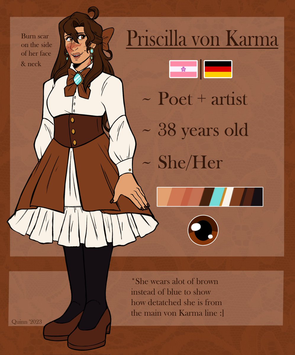 (🍬) Priscilla's reference sheet! Wanted to make it as simple as possible <3