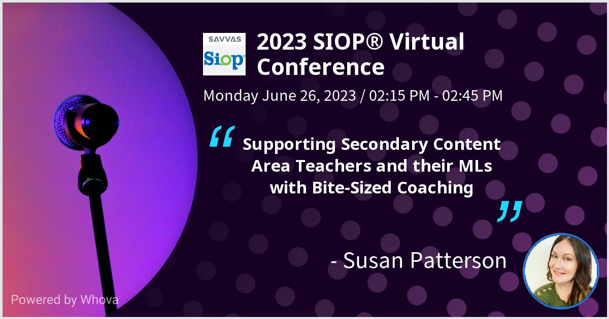 Tomorrow!🌟I am speaking at 2023 SIOP® Virtual Conference. Please check out my talk if you're attending the event! #SIOPNC23 - via #Whova event app