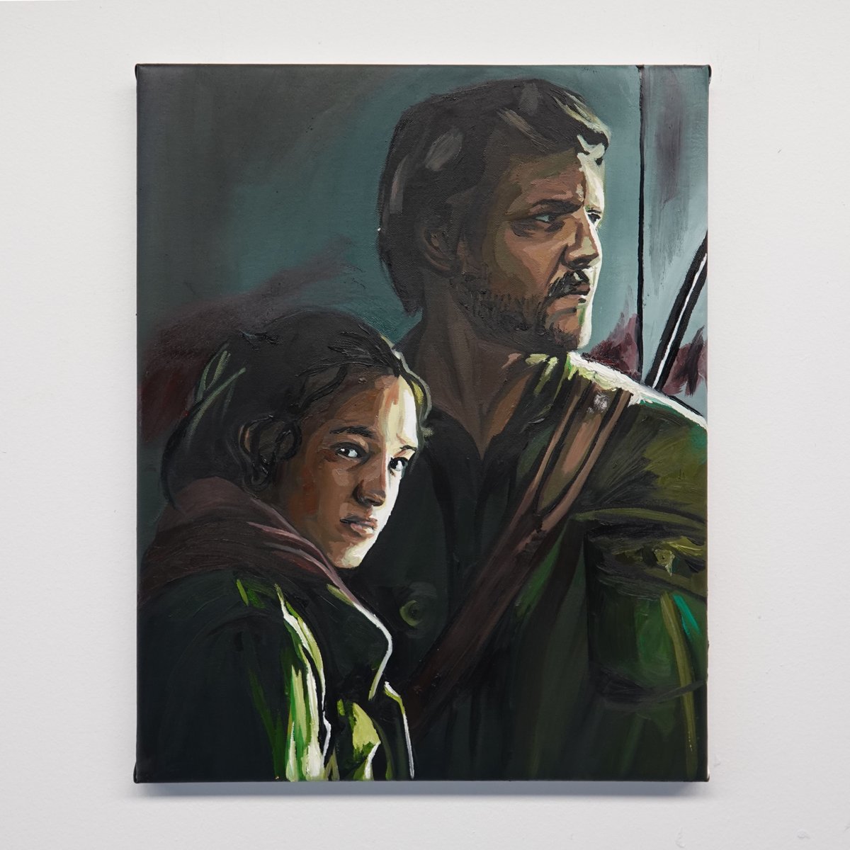Maha_Sattva's tweet photo. I just finished this "The Last of Us," oil painting! https://t.co/WuI5VSlYS9
