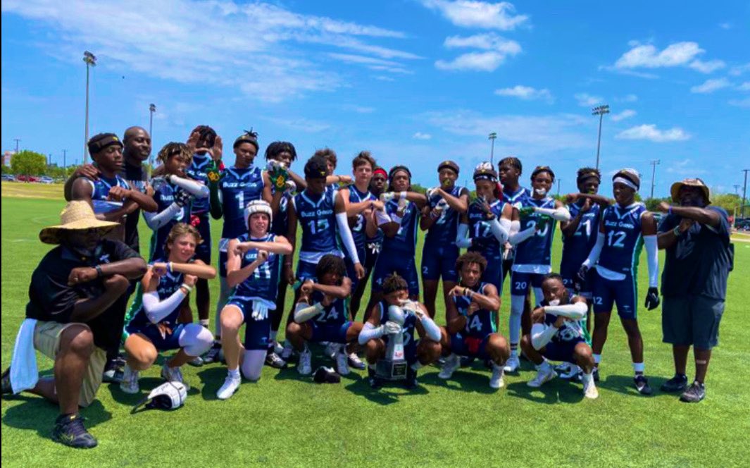 BuzzSportsTX's tweet photo. True Buzz 15U finishes the season in College Station with their 8th Championship Trophy. #webuzzn #buzzgang https://t.co/fk6dCt4vXV