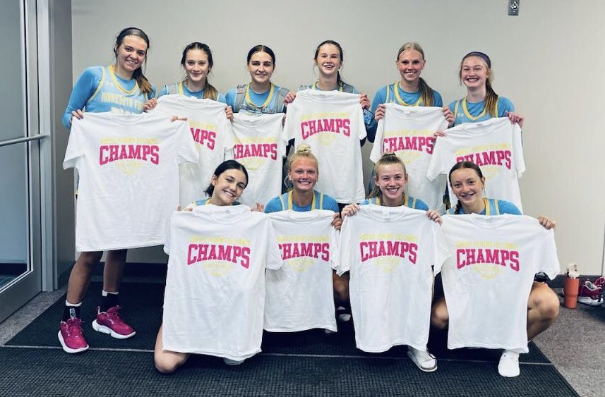 Proud of the girls! Went 4-0 on the weekend and earned a t-shirt in the process! Getting ready to roll for July! ✈️🏀⛹️‍♀️