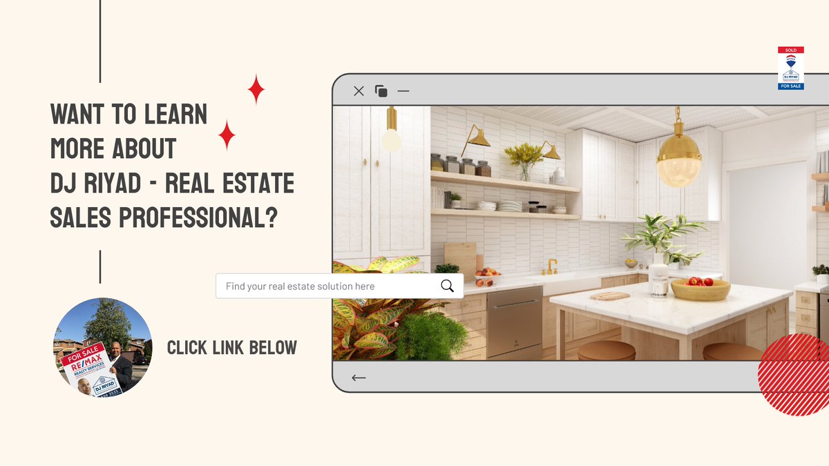 Click below to find out why you need to work with the best and how it makes a difference on your final price.

Call me anytime at 416-898-3535
Visit DjRiyad.ca 
Check out my Google Reviews!
#selling #buying #remax #realtor... djriyad.ehomesgta.ca