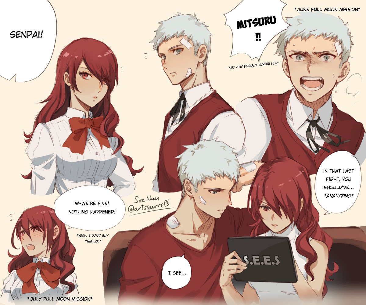 So I'm playing persona 3 and these two got me in a chokehold- #akihiko #mitsuru