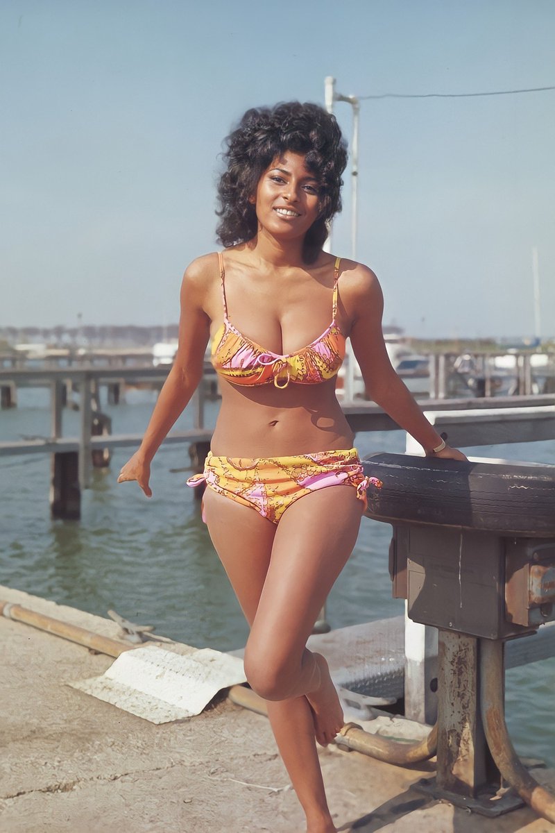 #PamGrier as #JetMagazine’s “Beauty of The Week” (June 24, 1971).
