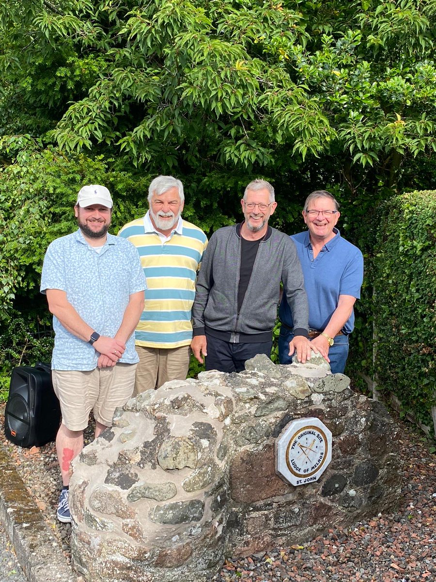 We’re honoured to have our WM, ADC, Secretary, &amp; IG visit the historic The Lodge of Melrose St. John No. 1² (No. 1bis) 🏴󠁧󠁢󠁳󠁣󠁴󠁿. A journey back to 1787 for our Secretary, tracing family roots. Heartfelt thanks for a memorable milestone. #MasonicTradition #UnityInFreemasonry