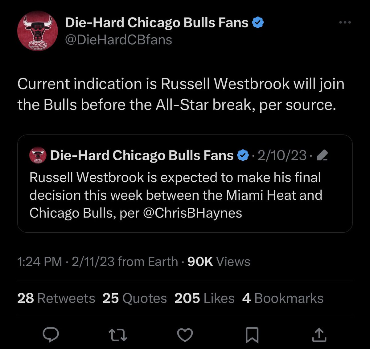 Be careful about fake reporters #BullsNation.