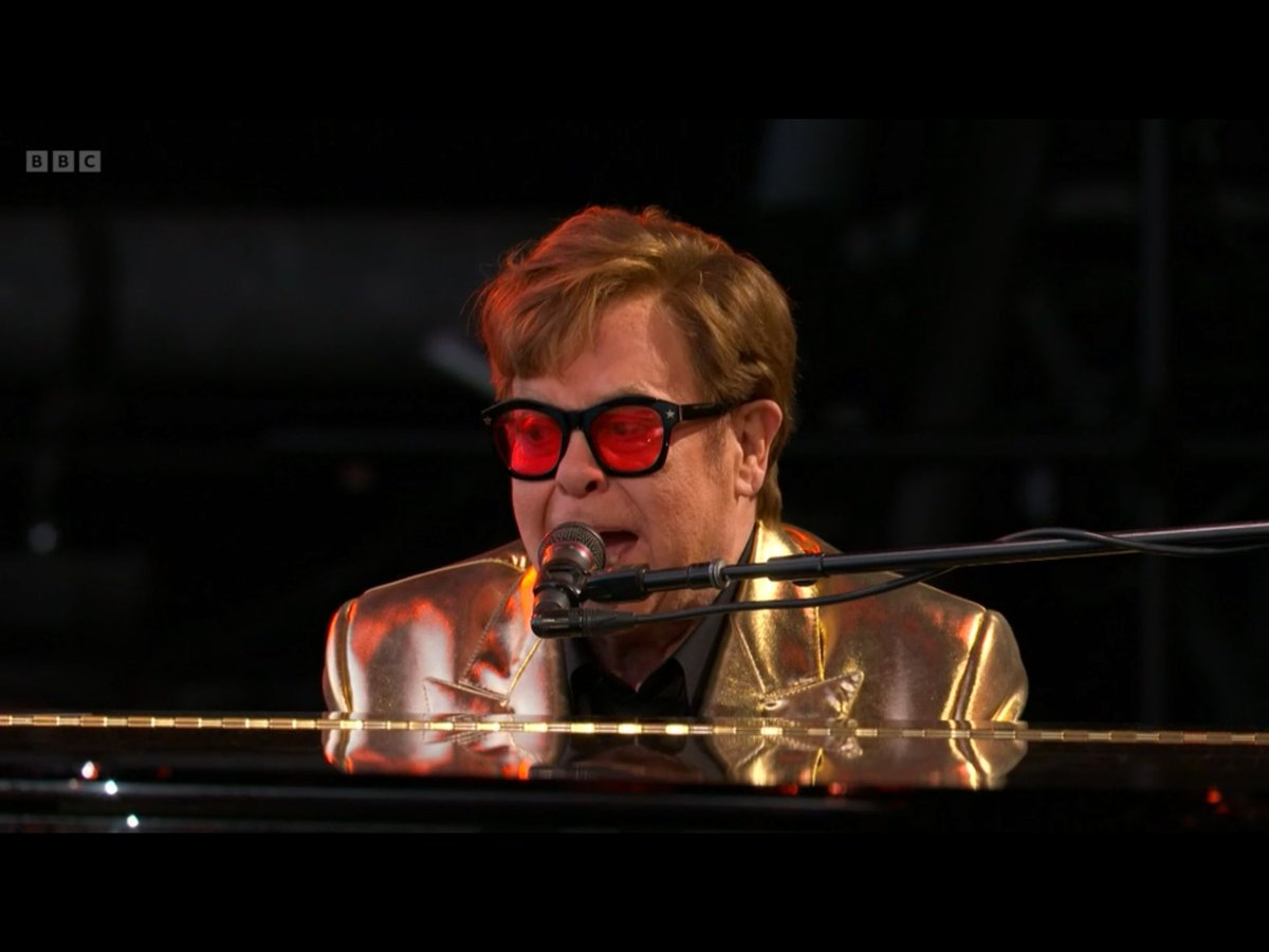 Banger after banger.

This catalogue of songs is insane.

Elton John (not forgetting Bernie Taupin) will go down as one of the greatest songwriters to ever grace this planet.

#Glastonbury #glastonbury2023 #Glastonbury23 #glasto #pyramidstage #eltonjohn #bernietaupin