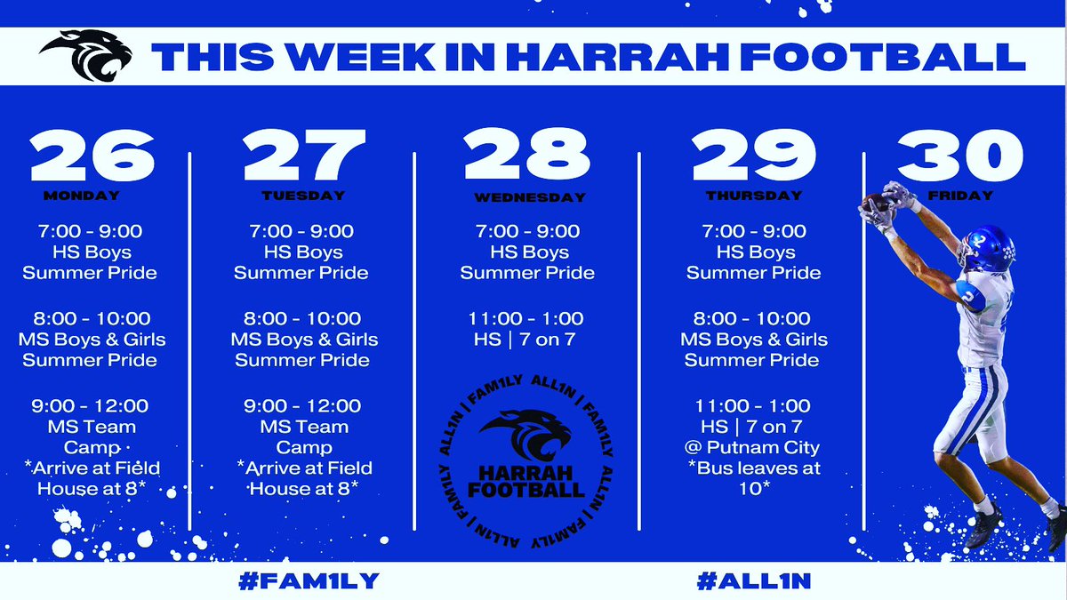 Harrah Football tweet media