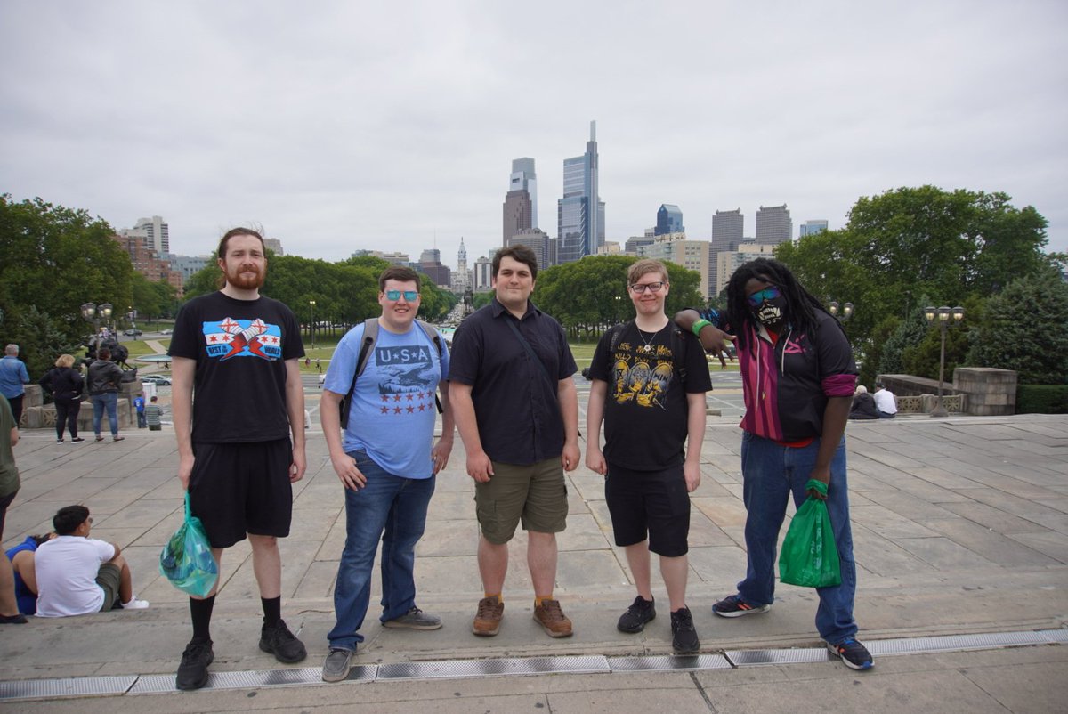 Mickspad's tweet photo. This was one of the best weekends of my life!

Getting to meet some of my friends in person for the first time and going around Philadelphia

Hosting a panel at @TooManyGames

Meeting @EyePatchWolf and @Caddicarus

Seriously, I don't think I could be happier with how it went! https://t.co/zGRhxXKY18