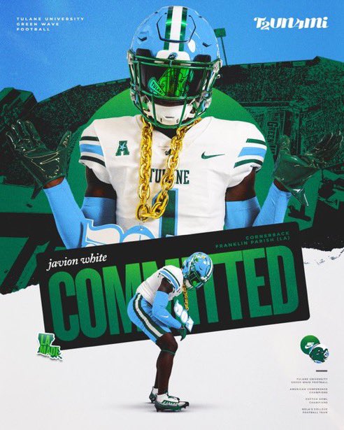 #Committed 🌊🌊🌊
<a href="/aburnette318/">Adrian Burnette</a> <a href="/IAmTaeTrent/">Tae Trent™</a> <a href="/JJMcCleskey/">JJ McCleskey</a> <a href="/wesley_fritz/">Wes Fritz</a> <a href="/CoachWEFritz/">Coach Willie Fritz</a> <a href="/JeritRoser/">Jerit Roser</a> <a href="/RecruitLouisian/">Recruit Louisiana™️</a> <a href="/samspiegs/">Sam Spiegelman</a> <a href="/JimmyDetail/">Jimmy D Smith</a>