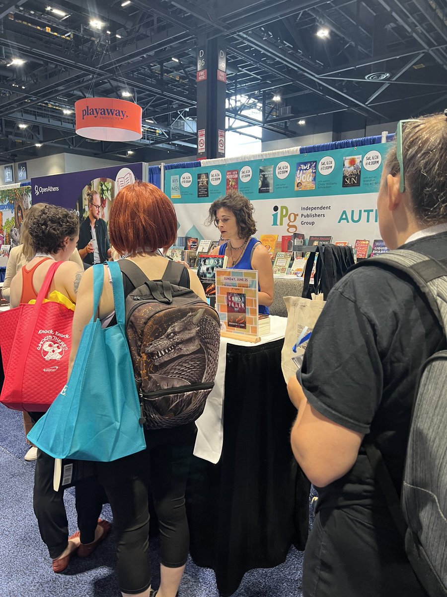 Just finished my first signing of #ghosttamer ARCs at #alaac23 👻