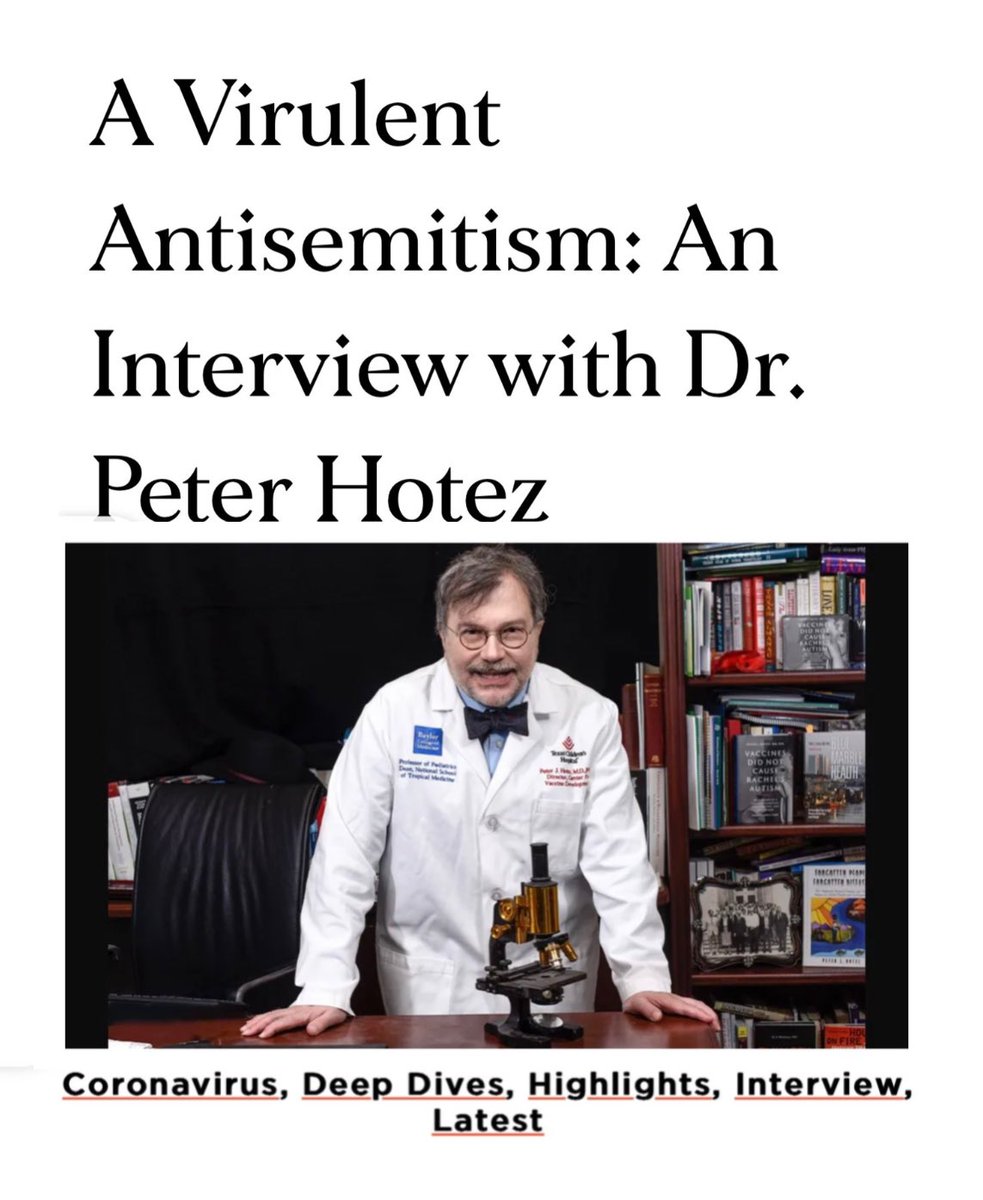 Houston-based journalist, Merrisa Hansen says Dr. Peter Hotez had her banned from her synagogue for speaking up about the safety of children regarding the Covid vaccine.

“I said [Hotez] shouldn’t be honored because he was being dishonest about the vaccine causing myocarditis in