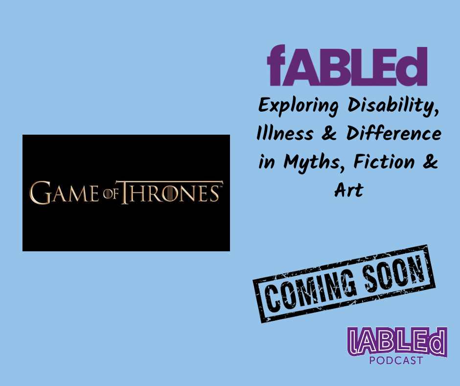 It's coming.

#DisabilityPodcast #GameOfThrones #GoT #DisabledCharacters #DisabilityLiterature #DisLit