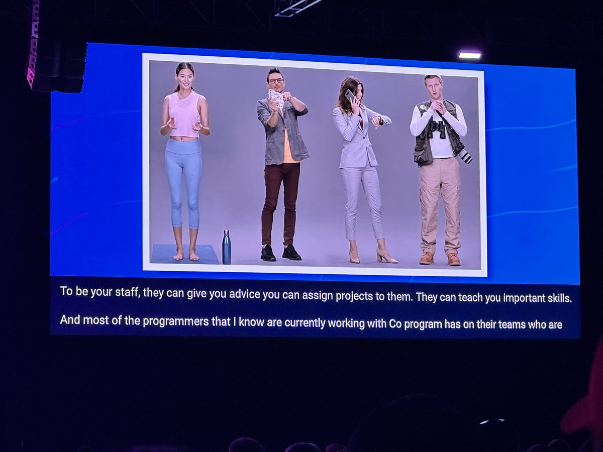 If you don’t think the world is changing, there are companies where people are working in hybrid teams — human and AI with tasks. 

#ISTELive23
