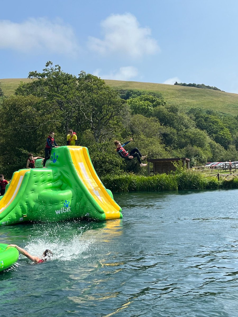 Meanwhile, the 4th form spent the afternoon at Dorset Water Park 💧🌞 what a lovely day for it!