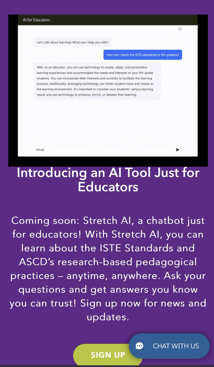 markyap501's tweet photo. #StretchAI announced at #ISTELive23
by @rculatta
more info and sign up for info :
https://t.co/6WSWilz45u
#edtech #AI #AIforEDU https://t.co/kwwyYwsbC4