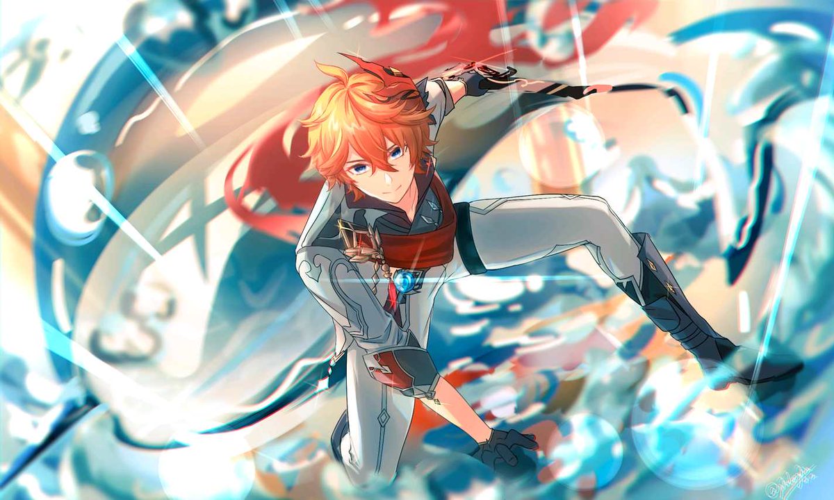 gatra_h's tweet image. 熱心にゲームをやってるのを見ながら自分が夢中になれる事、好きな事があるのはいいなと思う。だからゲームはやめなくていいよ 😍😍 #genshin #原神CP #모바일 #原神イラコン夏FA #星野貴紀 #原神イラコン夏衣装