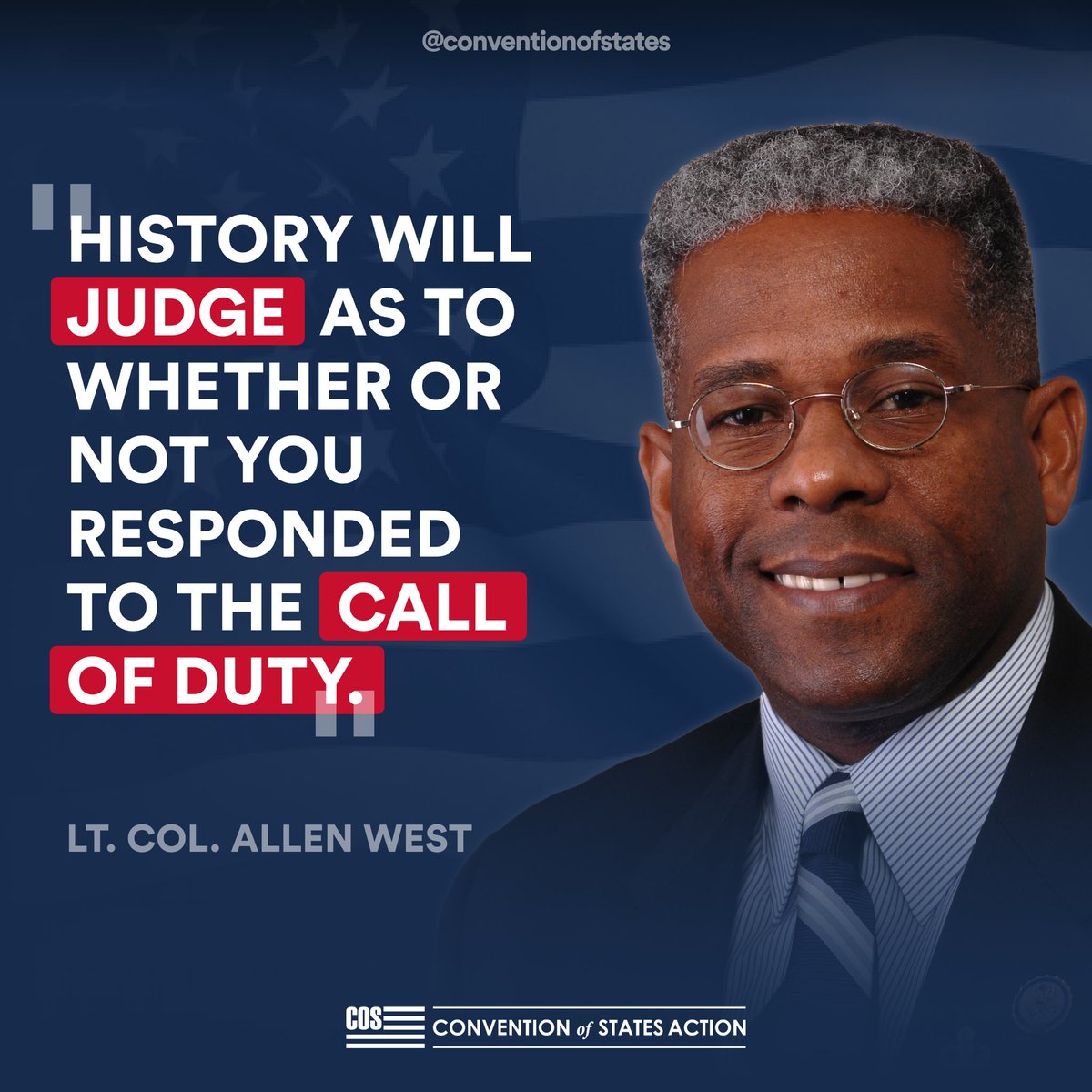 It’s time to answer the call of duty and back an #ArticleV convention! @AllenWest
