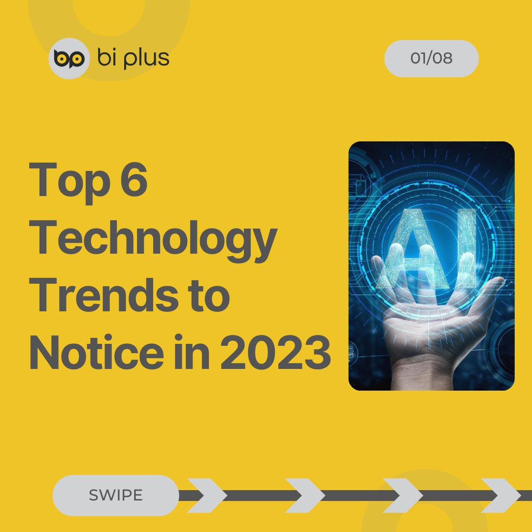 🤖Tech Trends to Look Out in 2023 👀

#TechTrends #TechTrend2023 #AI #MultiCloudManagement #ImmersiveExperiences #FlexibilityInTechWorkforce #DecentralizedEcosystems #MainframeModernization #TrustedAI #BiPlus