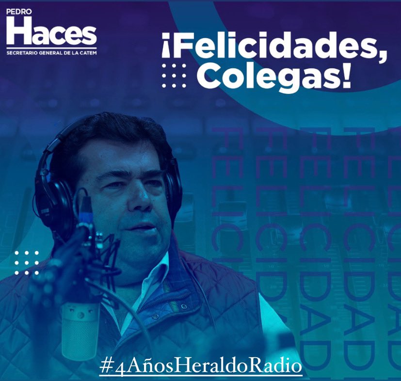 📻👏🏻¡Orgullosamente 4 años ininterrumpidos de transmisiones del #HeraldoRadio!

Muchas felicidades a todo el equipo, comandado por @AngelMieresZimm y @AdrianLarisC, por el enorme esfuerzo que nos ha llevado a ser la cadena radiofónica #1 de México. 

¡Gracias por hacernos parte