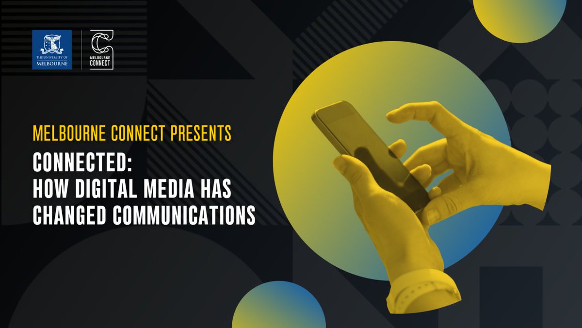 Melbourne Connect Presents Connected: Academia Meets Industry. Join us July 5 for a discussion between @SueletteD from CIS and Misha Ketchell @mishaketch from @ConversationEDU on how digital media has changed communications. Register at: go.unimelb.edu.au/a42s