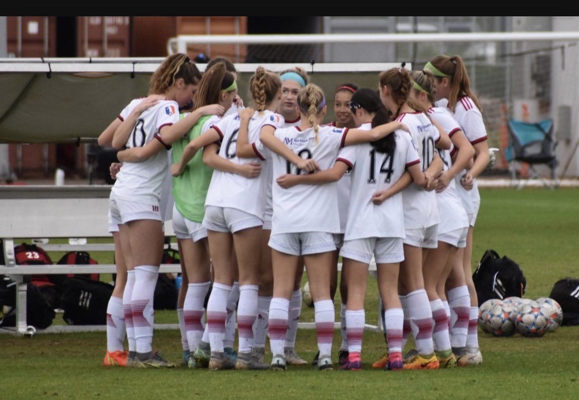 Unfortunately our game today got cancelled but we play tomorrow at 8am vs BVB on field 38 wearing white!!!