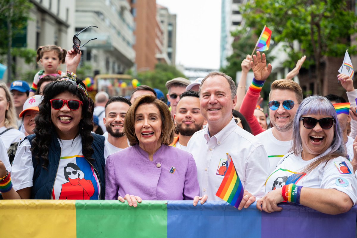 San Francisco Pride cannot be beat, especially when you’re with the greatest speaker of all time, Nancy Pelosi! @TeamPelosi