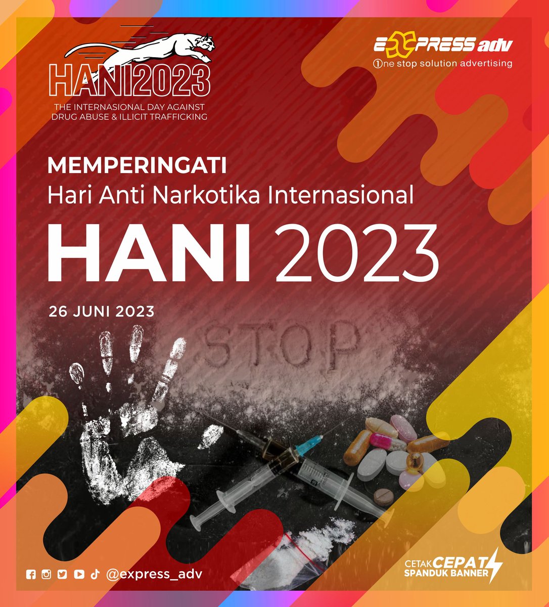 DgPrintCianjur's tweet photo. Hari Anti Narkotika Internasional | 26 Juni 2023
#Hani2023
#HariAntiNarkotikaInternasional2023
#PercetakanCianjur
#DigitalPrintingCianjur
#AdvertisingCianjur
#CetakCepatSpandukBanner
#JagonyaSpanduk
#SpandukCepat
#CepatItuExpress
#ExpressAdv
#ExpressAdvertising https://t.co/TbptDXdr9Y