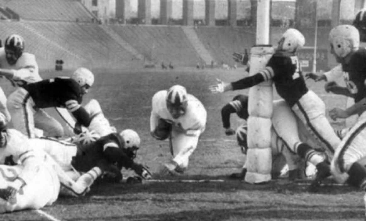 Textbook block here from the goalpost …