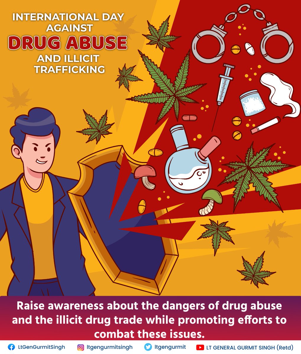 Observed as International Day against Drug abuse and illicit trafficking, let us unite to raise awareness about the devastating impact that drug addiction has. We need to work to promote treatment and recovery, and dismantle the criminal networks involved so we can create a