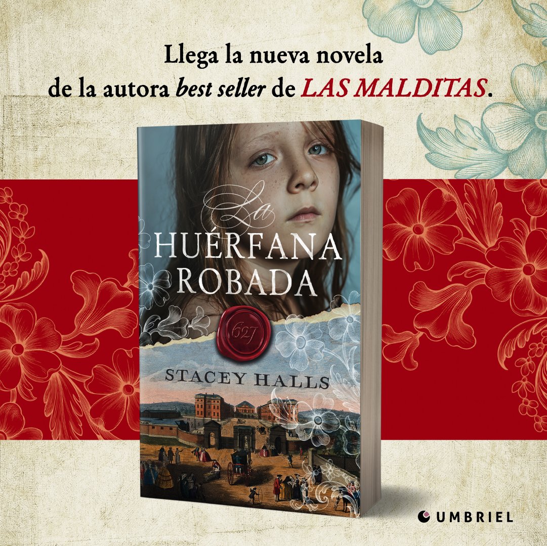 🌸#RevelaciónDePortada🌸 El 29 de agosto publicaremos #LaHuérfanaRobada de @stacey_halls, una novela de ficción histórica fascinante, inmersiva y sumamente inteligente de la autora best seller de #LasMalditas.🥳 ¿Os llama la atención? ✍️Traducción de @natalia_blogAL.