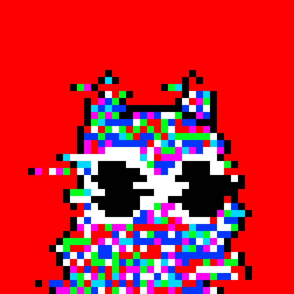 Lakoz_'s tweet photo. Hi, I’m Lakoz and the Glitch is me. 
@moonbirds #668 https://t.co/MhgmdLEK97