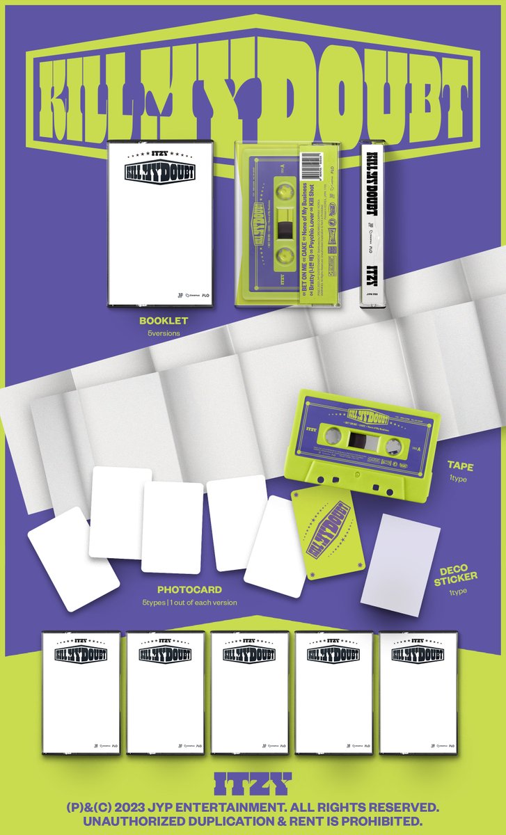 ITZYofficial's tweet photo. ITZY <KILL MY DOUBT> PRE-ORDER

💿 뮤직플랜트 / PHOTOCARD
STANDARD https://t.co/FhDzmjePxi
LIMITED https://t.co/XqJXzf0LdA
DIGIPACK https://t.co/700A28Ljup
CASSETTE https://t.co/ibtkReSveo

🥊Release
2023.07.31 MON 6PM (KST) | 5AM (EDT)

#ITZY #MIDZY @ITZYofficial
#ITZYComeback
#ITZY_KILLMYDOUBT
#ITZY_CAKE