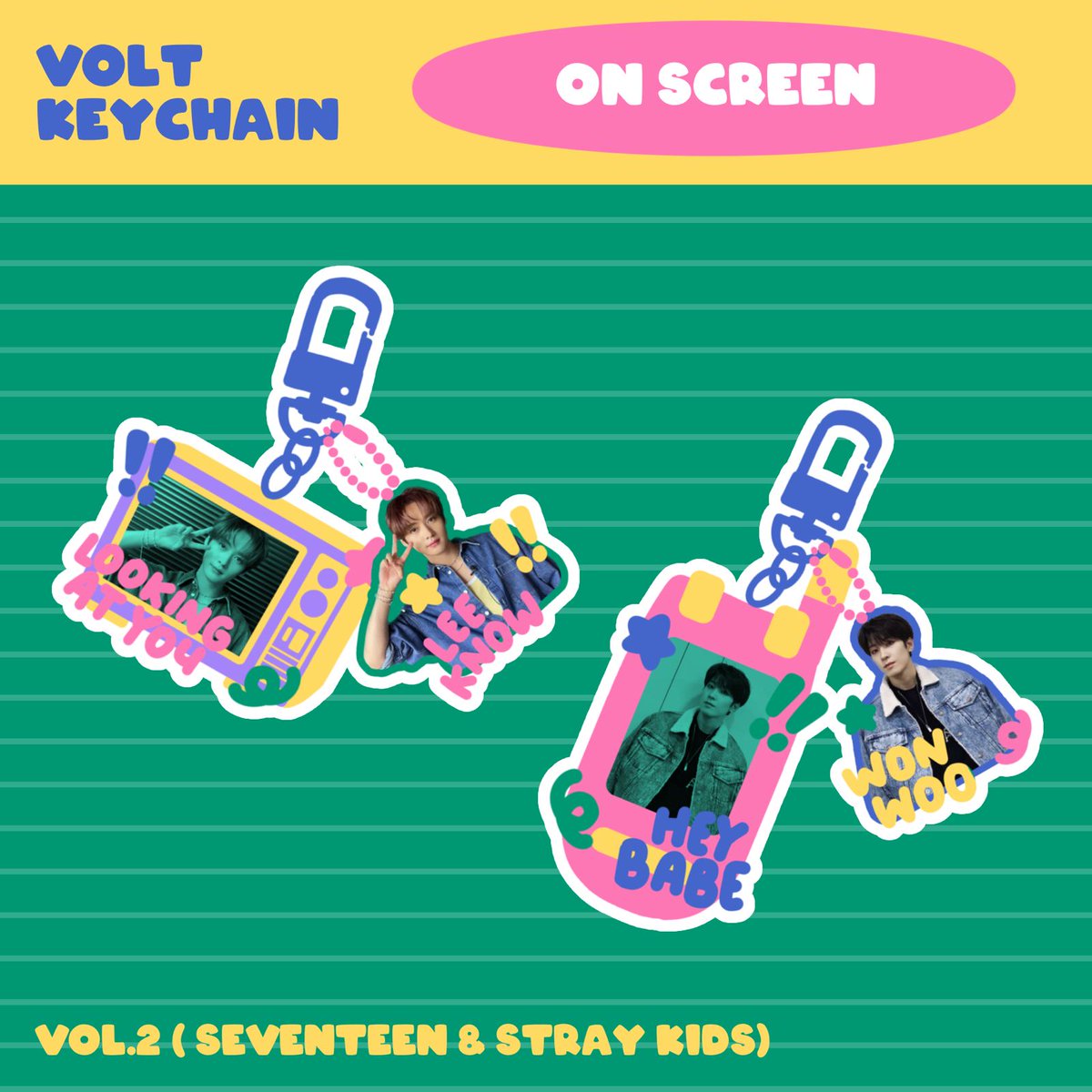 voltu_kstuff's tweet photo. [ PO ] 21 - 1 July 2023
Volt Keychain on screen 📺 vol.2
💖 Seventeen 💖

💰 30k (DP 20k)
🖇️ https://t.co/ILmdo7dquh
Arklik 2 side;size 6cm &amp; 3cm
📍 Tangsel 
🚚 Shipping : Shopee/Pickup P-Land https://t.co/iV6OYKqjm1