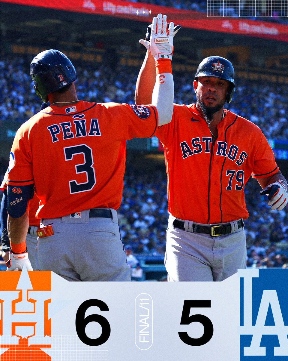 MLB on Twitter "The Astros salvaged the final game of the big series in LA."