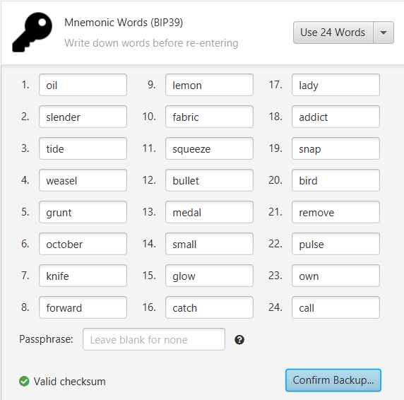 criptopipa's tweet photo. Siempre me pregunte qué tan seguro es el tema de la frase mnemónica. Clickeas en “generate new” y pum te da 12/24 palabras. No te queda otra que confiar que tu wallet no colisionará con ninguna otra, o que nadie va a poder “adivinarla”. 🧵 https://t.co/KRuRNgFayH