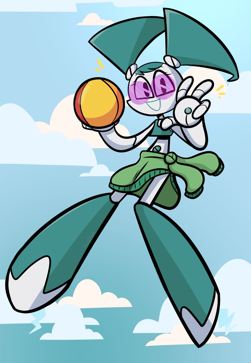 'Let's go to the beach-each, let's go get a wave!'

#DrawJennySunday #mlaatr #mylifeasateenagerobot #artist