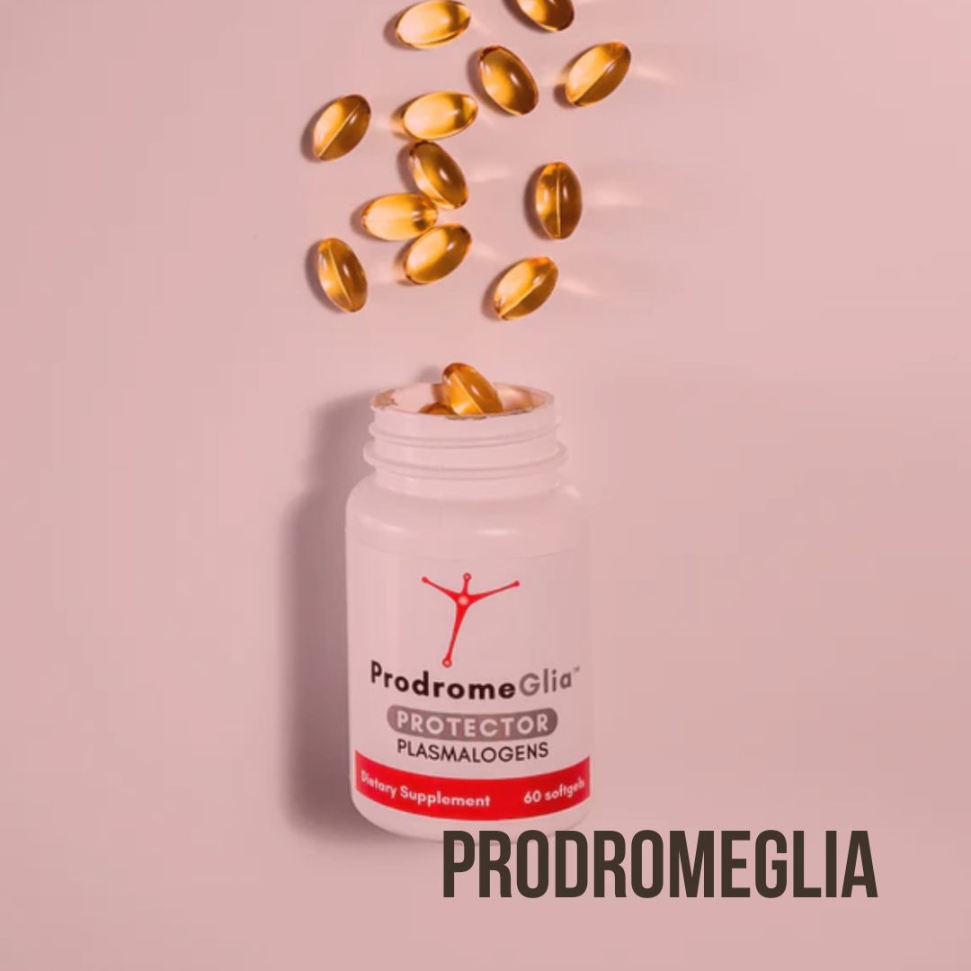ProdromeGlia contains the plasmalogen building blocks for glial cells that make up white matter. Glia are cells that surround, support, and protect neurons. These plasmalogens commonly decrease with inflammation.