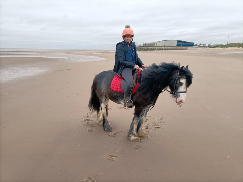 DianeElleray's tweet photo. Fun on Blackpool beach ❤️ https://t.co/xsNDYWYk89