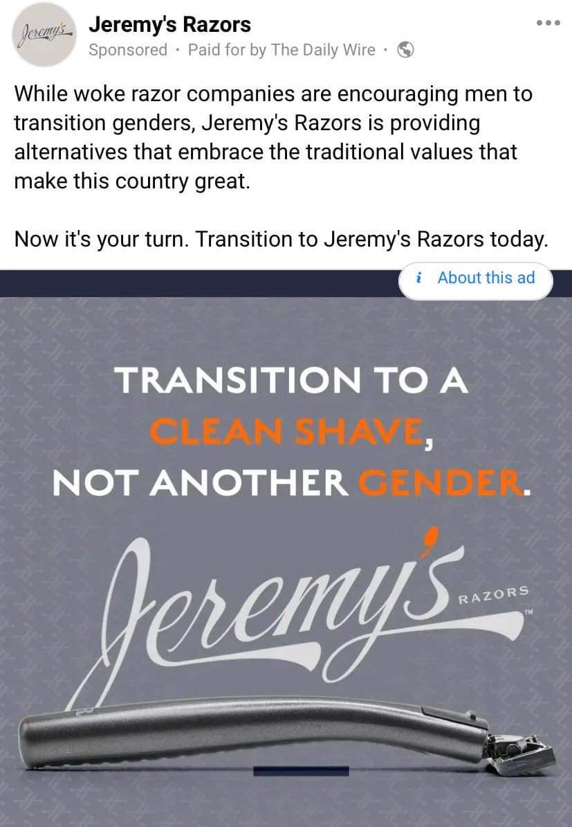 bugsmaytrix's tweet photo. i'm obsessed with these targeted ads my trans boyfriend is getting https://t.co/pu1EAppQt5