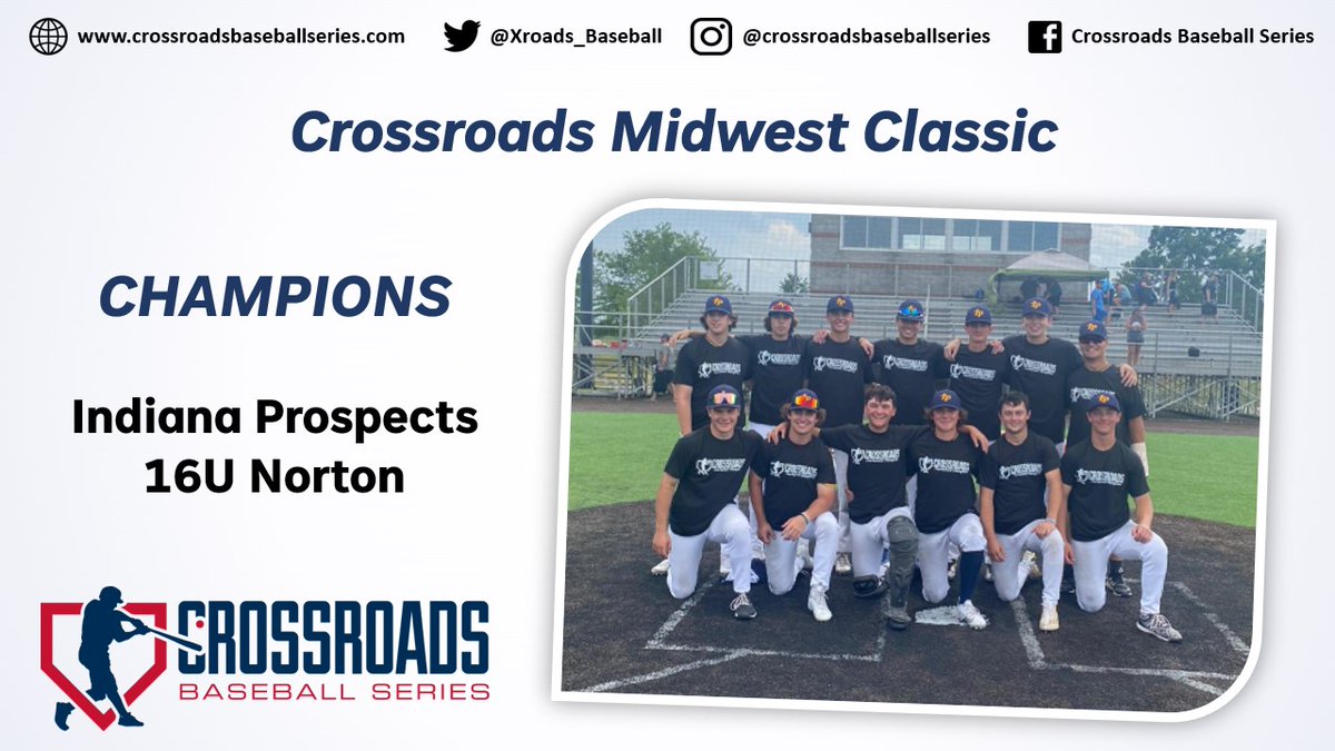 Crossroads Baseball Series on Twitter "⚾🏆 𝘾𝙍𝙊𝙎𝙎𝙍𝙊𝘼𝘿𝙎 𝘾𝙃𝘼𝙈𝙋𝙄𝙊𝙉𝙎 🏆⚾