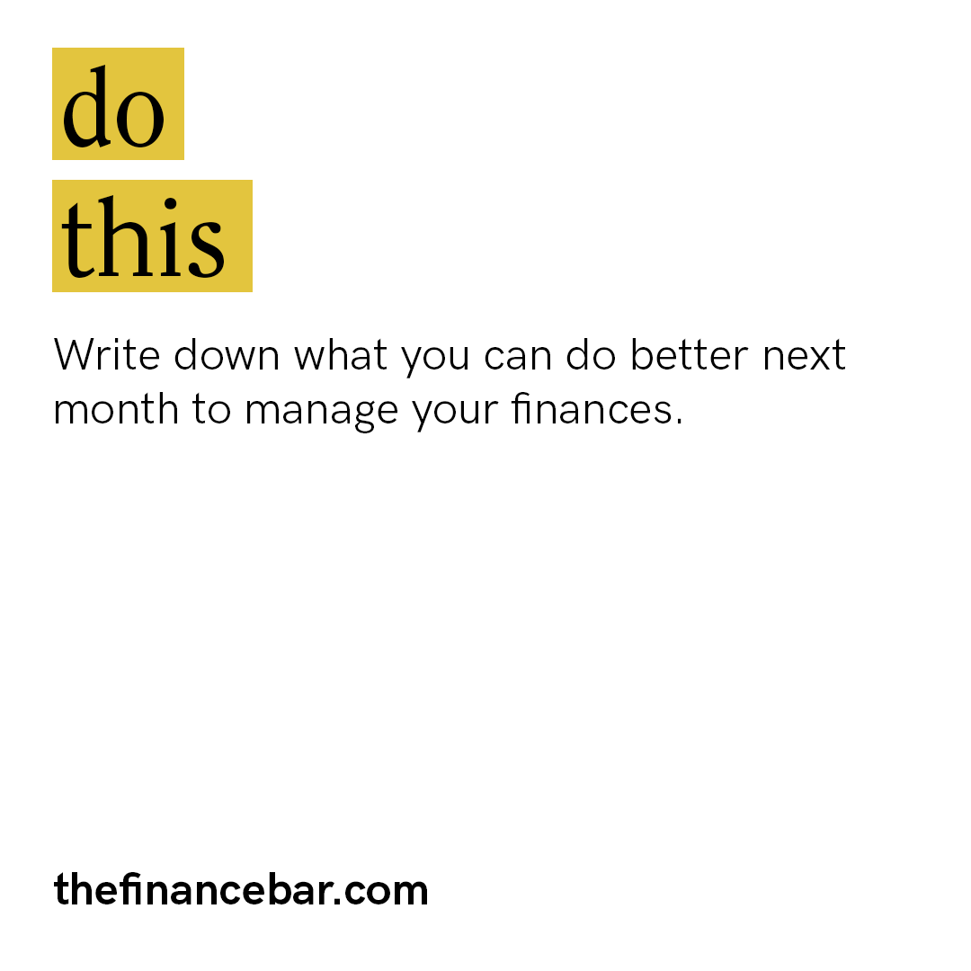 This week. Do this. Better habits, better results.
#thefinancebar #financialwellness #financialwellbeing #personalfinance #finance #money #selfcare