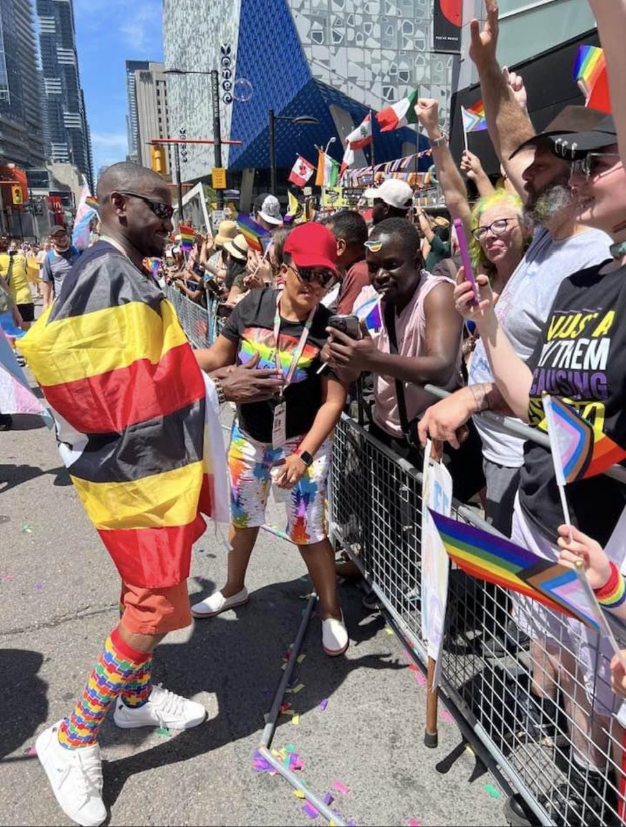 Thank you Pride Toronto for standing with LGBTQ Ugandans . Marching for those who can not 🏳️‍🌈🏳️‍⚧️.