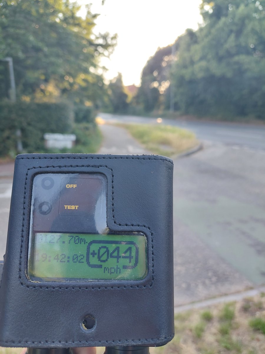FelixWoodPolice's tweet photo. Speeding checks conducted in the area of #Kesgrave this evening. 3 vehicle's stopped due to excess speed in a 30mph limit and tickets issued. #FatalFour #Think30 https://t.co/LmFBW7euKc